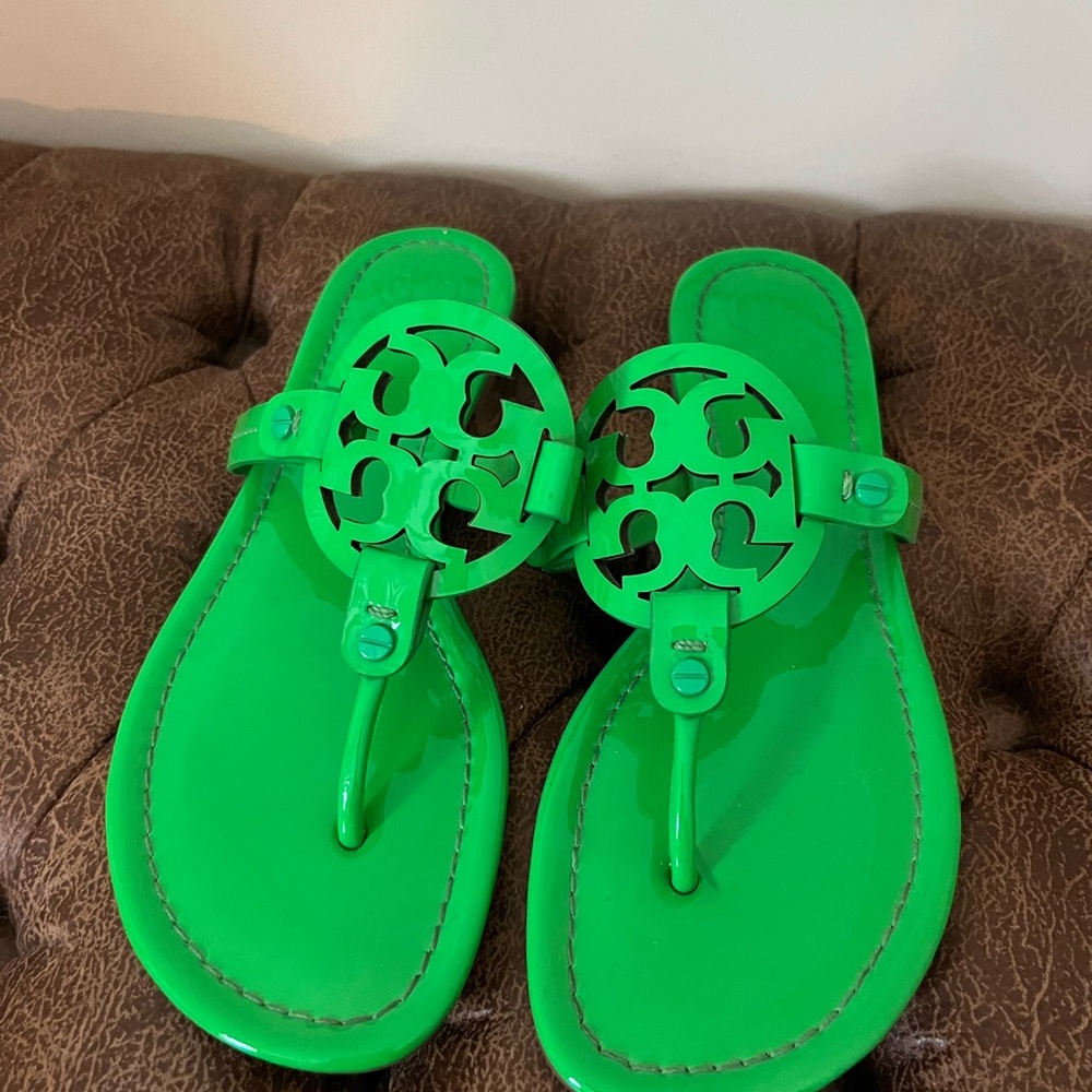 Tory Burch Green Sandals